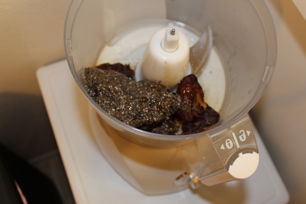 Place wet ingredients into food processor